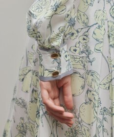 GRACE CONTINENTAL フルーツフラワープリントトップ