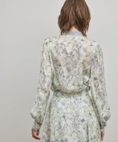 GRACE CONTINENTAL フルーツフラワープリントトップ