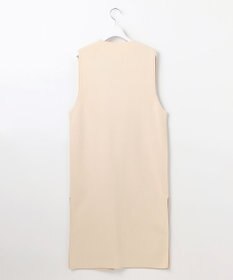 自由区 【WEB限定カラーあり・洗える】クレープストレッチニット ジレ