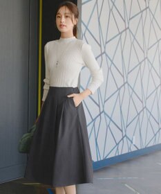 Tiaclasse 【新色追加・洗える】ランダムリブニットプルオーバー