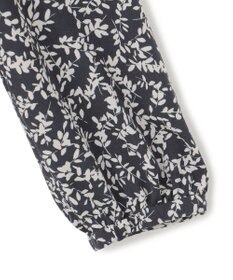 23区 【洗える】シャドーリーフ プリント ブラウス