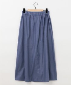 SHARE PARK LADIES 【洗える】リネンレーヨンコーティングウォッシュスカート