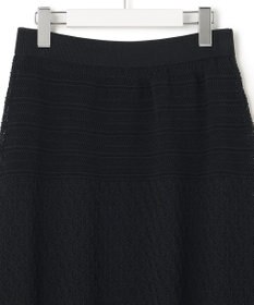 23区 【洗える】リネンコットンドライ ニットフレア スカート