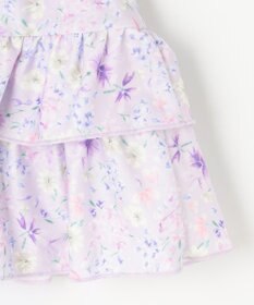 ANY KIDS ギンガムチェック×花柄セパレート水着