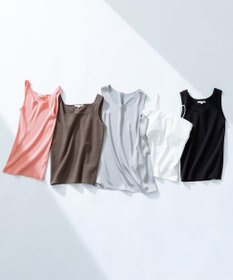 23区 S 【新色追加/見上愛さん着用】オーガニック コットンリブ タンクトップ