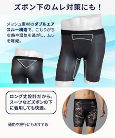 WACOAL MEN 【クロスウォーカー】 はいて歩いて、カロリー消費アップ ムレ軽減設計 ロング丈 前開き WX5014 /ワコールメン