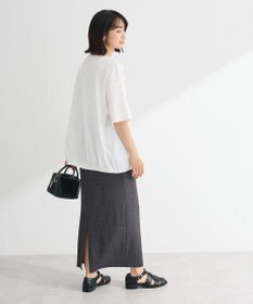 Green Parks カレッジロゴ刺繍５分袖チュニック