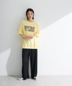 Green Parks カレッジロゴ刺繍５分袖チュニック