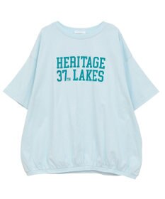 Green Parks カレッジロゴ刺繍５分袖チュニック