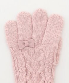ANY KIDS ケーブルニット手袋