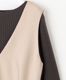 ANY SIS 【美人百花10月号掲載】カットソー×プリーツコンビ ジャンドレ