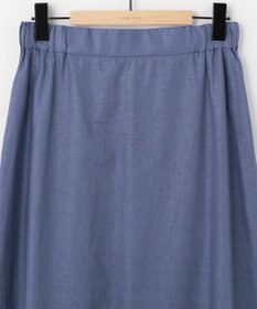 SHARE PARK LADIES 【洗える】リネンレーヨンコーティングウォッシュスカート