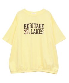 Green Parks カレッジロゴ刺繍５分袖チュニック