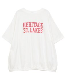 Green Parks カレッジロゴ刺繍５分袖チュニック