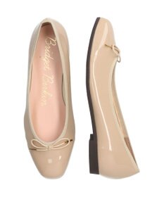 Bridget Birkin 【Bridget Birkin】スクエアトゥリボンレインフラットパンプス