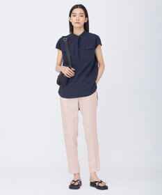 ICB L 【新色追加・洗える】 FluidBackSatin ドロストパンツ