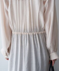 YECCA VECCA シアー2way袖バルーンチュニック