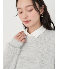 earth music&ecology ゆるモヘアライクレースニット