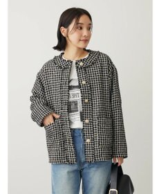 Green Parks ・ＥＬＥＮＣＡＲＥ　ＤＵＥ　ツィードノーカラージャケット