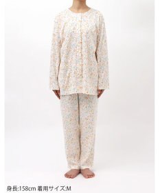 Wing 【数量限定　特別価格】 ウイング スリープ パジャマ 長袖 長ズボン 綿100％ スムース素材 レディース EP7991 ウイング／ワコール