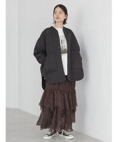 AMERICAN HOLIC キルポカリブ付きキルティングブルゾン