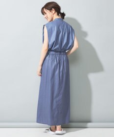 SHARE PARK LADIES 【洗える】リネンレーヨンコーティングウォッシュスカート