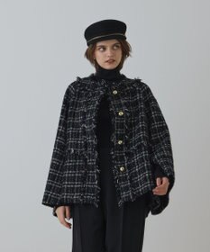 GRACE CONTINENTAL フレアスリーブツイードジャケット