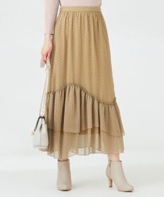 ANY SIS 【洗える】ティアードプリント スカート