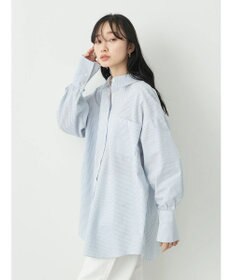 earth music&ecology サッカーストライプボーイズライクシャツ