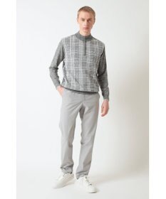 DAKS DAKS GOLF ハーフジップ チェックニット