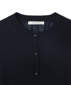 BEIGE， 【洗える】NADIA / バックオーガンジークルーネックカーディガン