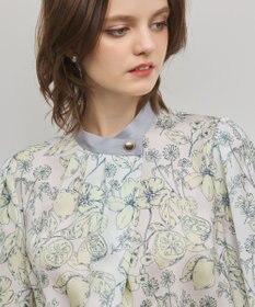 GRACE CONTINENTAL フルーツフラワープリントトップ