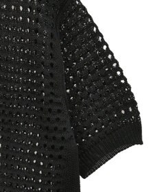 CRAFT STANDARD BOUTIQUE ハーフスリーブメッシュニットカーディガン