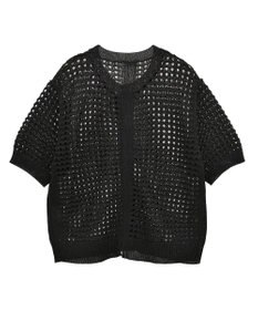 CRAFT STANDARD BOUTIQUE ハーフスリーブメッシュニットカーディガン