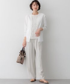 23区 S 【先行予約】レーヨンポリエステルストレッチ Vネック カーディガン