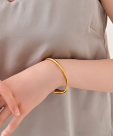 Phoebe 〈金属アレルギー対応〉ニュアンスリンクバングル　ゴールド/ステンレス