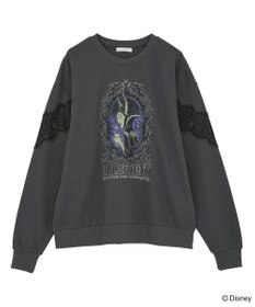 Green Parks VILLAINS/レースドッキングプリントスウェット