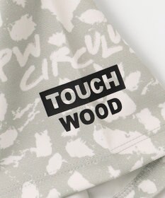 PW CIRCULUS 【WOMEN】【ストレッチ/UVケア】アニマルプリント ロゴ モックネック シャツ