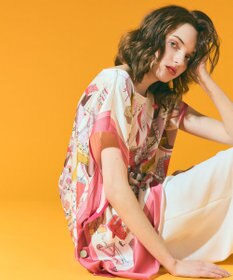 GRACE CONTINENTAL スカーフポンチョトップ