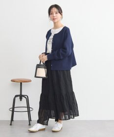 earth music&ecology スポンディッシュポケット付きカーディガン