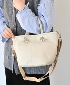 Hekhèr Le Style de Vie 【日本製 / 2WAY】シュリンクレザー ノットハンドバッグ