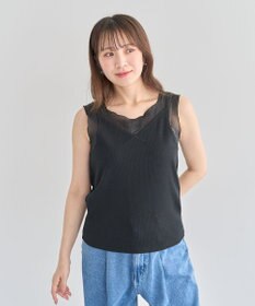 Green Parks ・ＳＵＧＡＲ　ＳＰＯＯＮ　シアー切替タンクトップⅡ