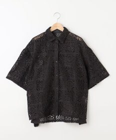 SHARE PARK LADIES オーバーサイズレースシャツ