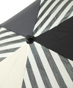 +RING UNISEX プラスリング 簡単開閉式折傘55cm BLK-STP T1383