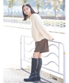 earth music&ecology マットベロアモールプルオーバー