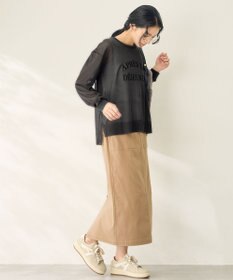 ANY L 【2SET】シアーロゴニット×タンクトップセット