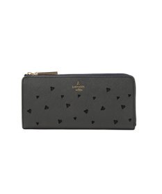LANVIN en Bleu リュクサンブールハート Lファスナー長財布
