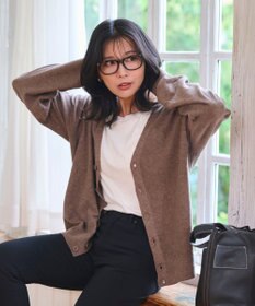 WEGO 【WEB限定/2025年秋冬新作//洗濯可/MLサイズ展開/ユニセックス着用ITEM】ドロップショルダーカーディガン