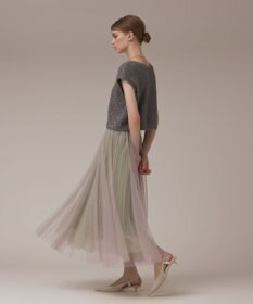 GRACE CONTINENTAL チュールリバーシブルスカート