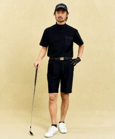 23区GOLF 【MEN】機能に優れた新素材「AIR TOOL」ワンタックショートパンツ